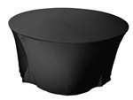 60" Spandex Tablecloth - Black