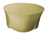 60" Spandex Tablecloth - Champagne