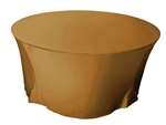 60" Spandex Tablecloth - Gold