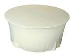 60" Spandex Tablecloth - Ivory
