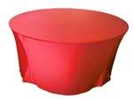 60" Spandex Tablecloth - Red
