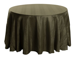 120" Round Premium Snake Skin Damask Tablecloths