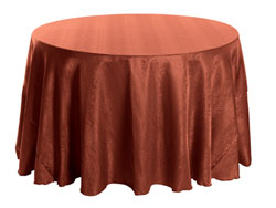 72" Round Premium Snake Skin Damask Tablecloths