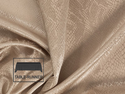 13" x 108" Premium Snake Skin Damask Runners - (4 PER PACK)