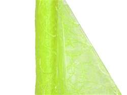 Embroidered Fabric Bolt 54" x 10Yards - Apple Green