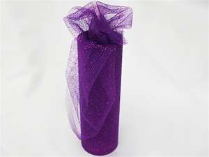LUSTROUS TULLE Collection 6"x 10yards Purple