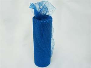 LUSTROUS TULLE Collection 6"x 10yards Royal Blue