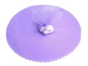 9" Tulle Circle Wrap - Lavender/25pk