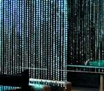 8ft x 3ft Endless Diamond Curtain Backdrops (Princess-Style) - Clear Diamonds w/ Bendable Rod Top