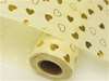 HEART SHOWER Non-Woven Fabric Bolt Ivory/Gold 19"x10Yards