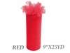 9"x25yd Tulle Rolls - Red