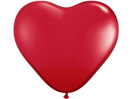 25pk 12" Red Heart  Balloons for celebrations and parties.
