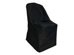 Folding Flat Chair Cover - Black