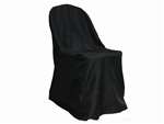 Round Folding Chair Cover - Black