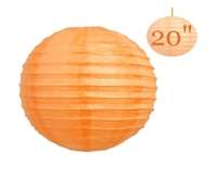 20" Hanging Paper Lantern - Orange 12/pk