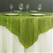 72"x72" Grand Duchess Sequin Table Overlays - Apple Green