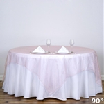 90" Organza Overlays - Blush