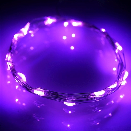 7.5 FT 20 LED Purple String Light Lamp Fairy Home Outdoor Wedding Party