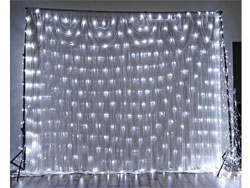 20ft x 10ft Gleaming LED Lights for Backdrops - White