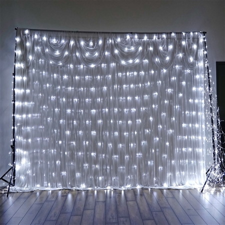 20ft x 10ft Gleaming LED Lights for Backdrops - White