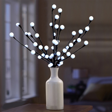 Shooting Stars White LED Tree Set of 4