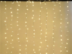 30FT 100 LED Sequential Warm White String Drape Light For Wedding Party Event