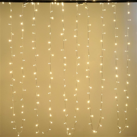 30FT 100 LED Sequential Warm White String Drape Light For Wedding Party Event