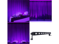 27 Watt Purple Super Bright 9 LED Wall Washer Backdrop Lighting Spotlight Fixture Bar
