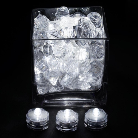 Brilliant Submersible Vase Lights  LED 12/pk  White