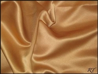 54" Overlay Matte Satin / Lamour Table Cloths - Antique Gold