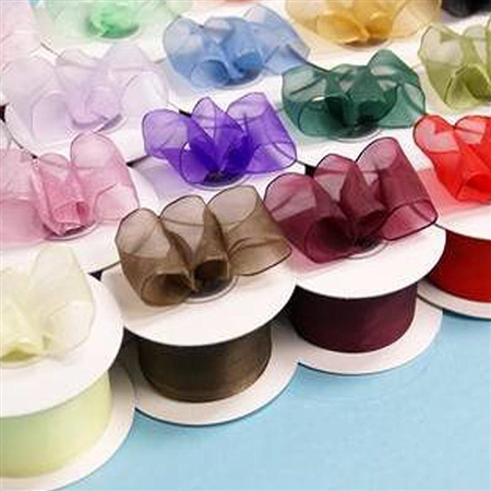 Wired Organza Ribbon 1 1/2" Lot