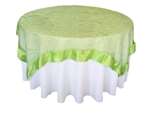Embroidered Overlays - 72" - Apple Green