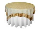 Embroidered Overlays - 72" - Gold