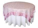 Embroidered Overlays - 72" - Pink