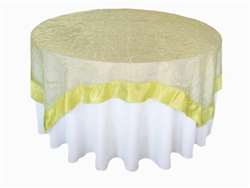 Embroidered Overlays - 72" - Yellow