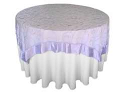 Embroidered Overlays - 85" - Lavender