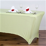 6 Ft Rectangular Spandex Table Cover - Tea Green