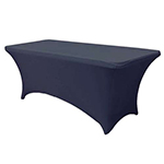 6 Ft Rectangular Spandex Table Cover - Navy