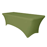 6 Ft Rectangular Spandex Table Cover - Willow