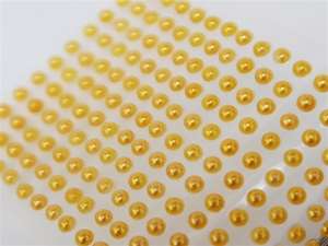 ENDLESS PEARLS: Stick On-Pearls - Gold 1056pcs