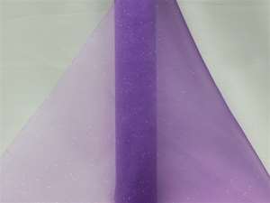 Glitter Organza 12”x10Yards Organza – Purple