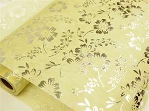 A Flower Escape Non-Woven Fabric Bolt Silver/Ivory 19"x10Yards