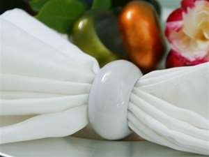 Napkin Rings - Set of 4 - White