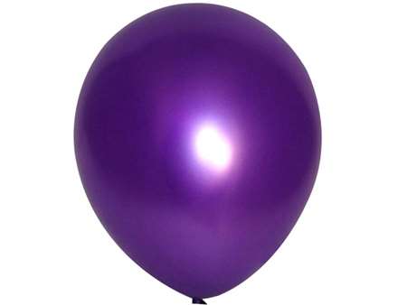 12" Metallic Purple Balloons