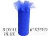 6"x25yd Tulle Rolls - Royal Blue