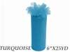 6"x25yd Tulle Rolls - Turquoise