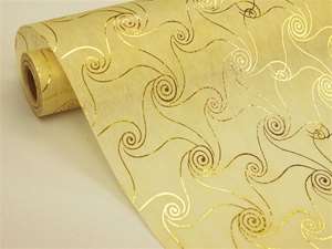 FAIR WINDS & GENTLE SEAS Non-Woven Fabric Bolt Gold/Ivory 19"x10Yards