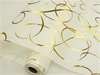 DANCING LINES Non-Woven Fabric Bolt Gold/White 19"x10Yards