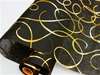 DANCING LINES Non-Woven Fabric Bolt Gold/Black 19"x10Yards