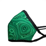 Malachite - Green Print Poly/Cotton Masks - 25-Pack